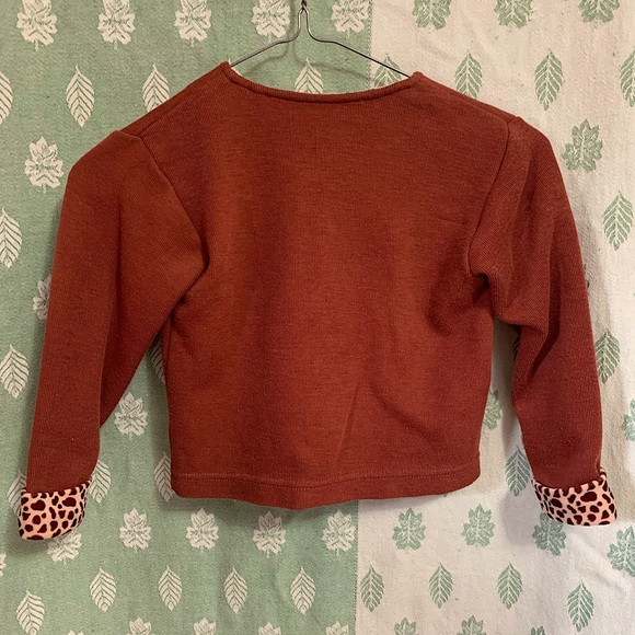 Cheetah Print Butterscotch Button Down (4T) - Picture 2 of 2